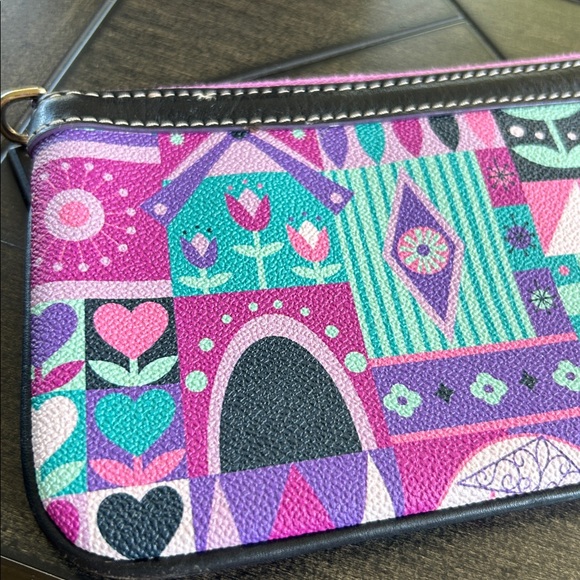 Dooney & Bourke x Disney Parks It's a small world collab wristlet bag authentic - Picture 6 of 12